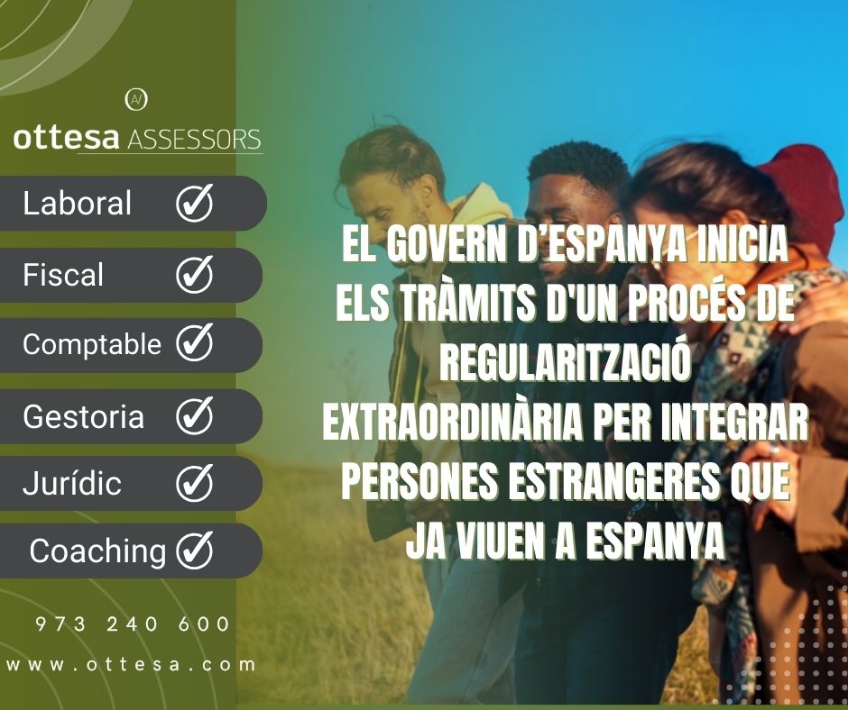 Regularització persones estrangeres Govern Espanya